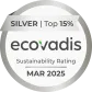 Médaille EcoVadis Silver, zatsit dans le top 15%
